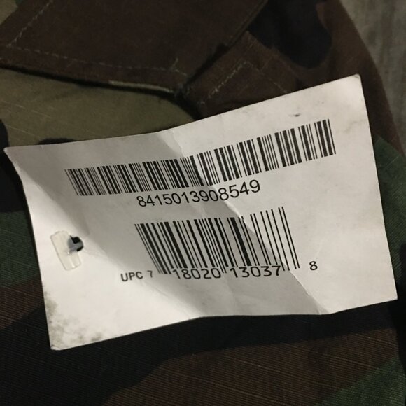 Military Coat Hot Weather Woodland Camouflage Combat Mens Size Medium Long NWT - Picture 2 of 7